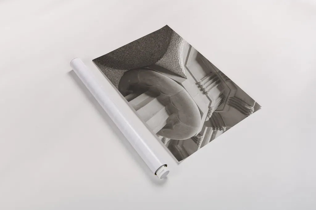 Arch Angles I BW by Nathan Larson. shown as a rolled paper print. Available as archival giclee rolled canvas, fine art paper, or poster print. SKU 87728i.