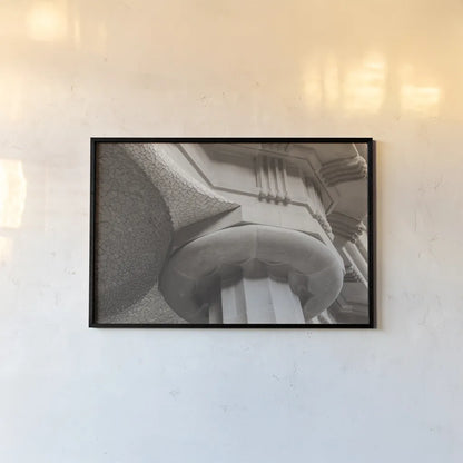 Arch Angles I BW by Nathan Larson. shown as a paper print in a black flame. Available as a archival giclee rolled canvas, fine art paper, or poster print. SKU 87728i.