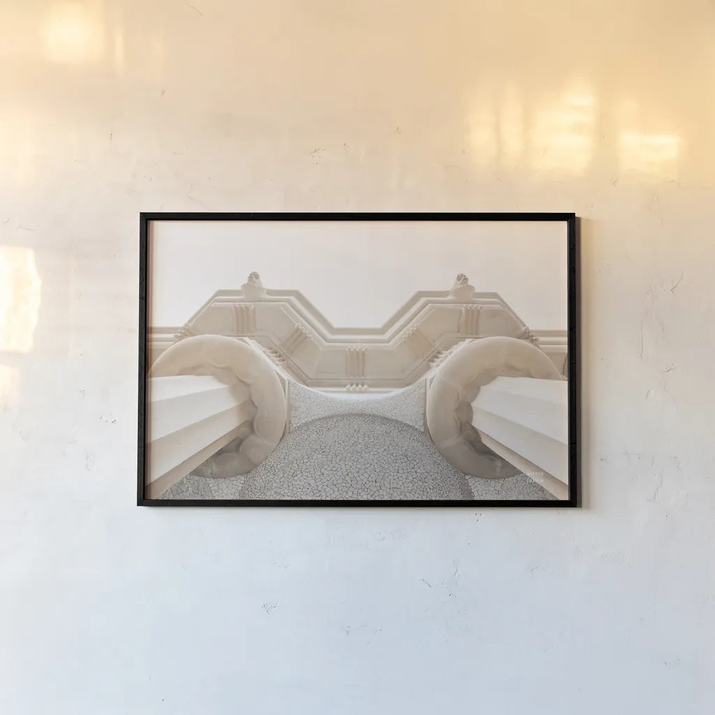 Arch Angles II by Nathan Larson. shown as a paper print in a black flame. Available as a archival giclee rolled canvas, fine art paper, or poster print. SKU 87727i.