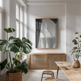 Architecture of Spain I by Nathan Larson. shown as a print in a natural wood frame in a dining room. Available as a archival giclee rolled canvas, fine art paper, or poster print. SKU 85788h.