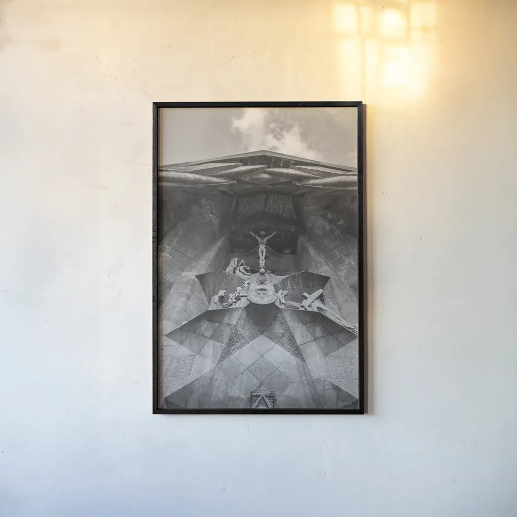 Architecture of Spain III by Nathan Larson. shown as a paper print in a black flame. Available as a archival giclee rolled canvas, fine art paper, or poster print. SKU 85790h.