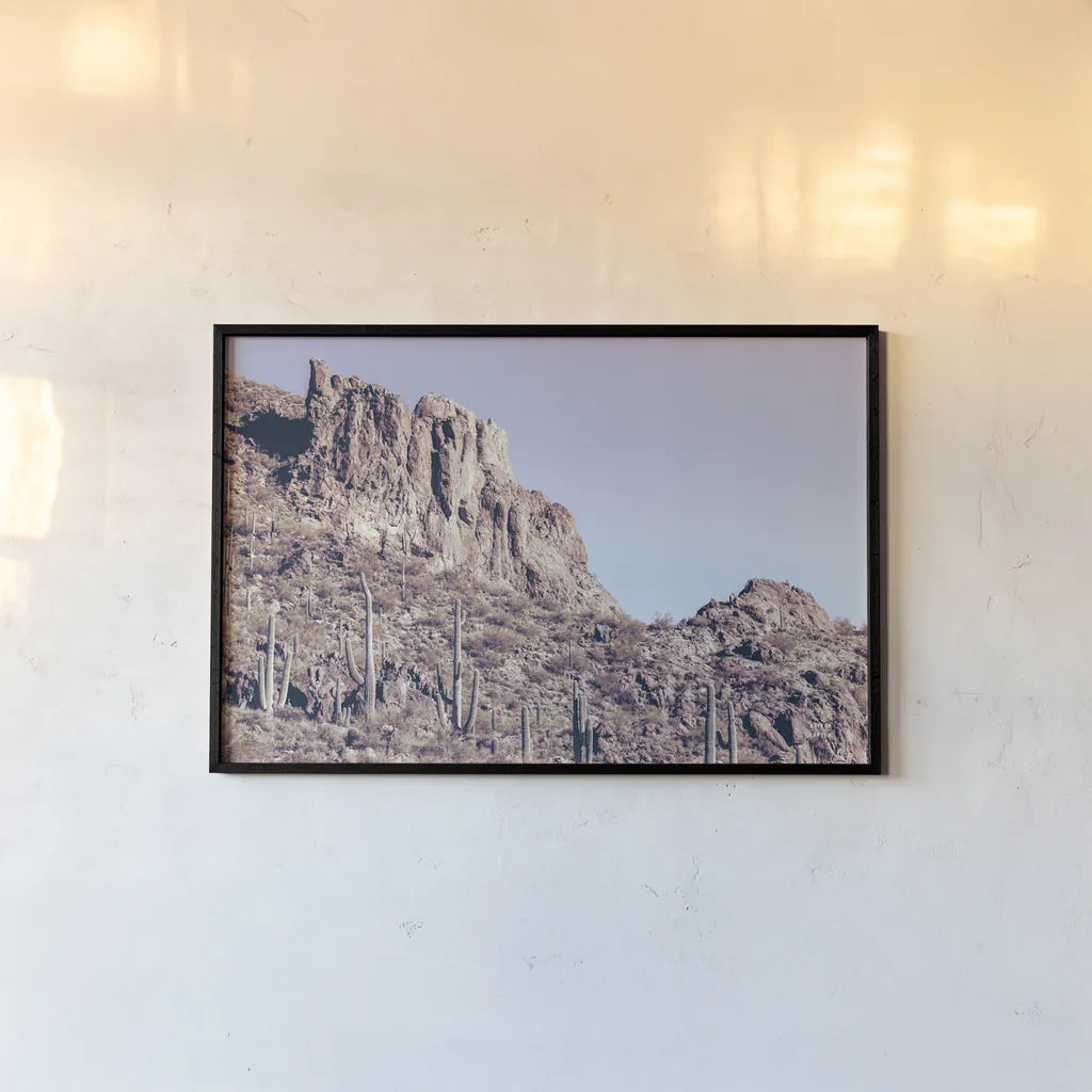 Arizona Dreams by Nathan Larson. shown as a paper print in a black flame. Available as a archival giclee rolled canvas, fine art paper, or poster print. SKU 90479i.