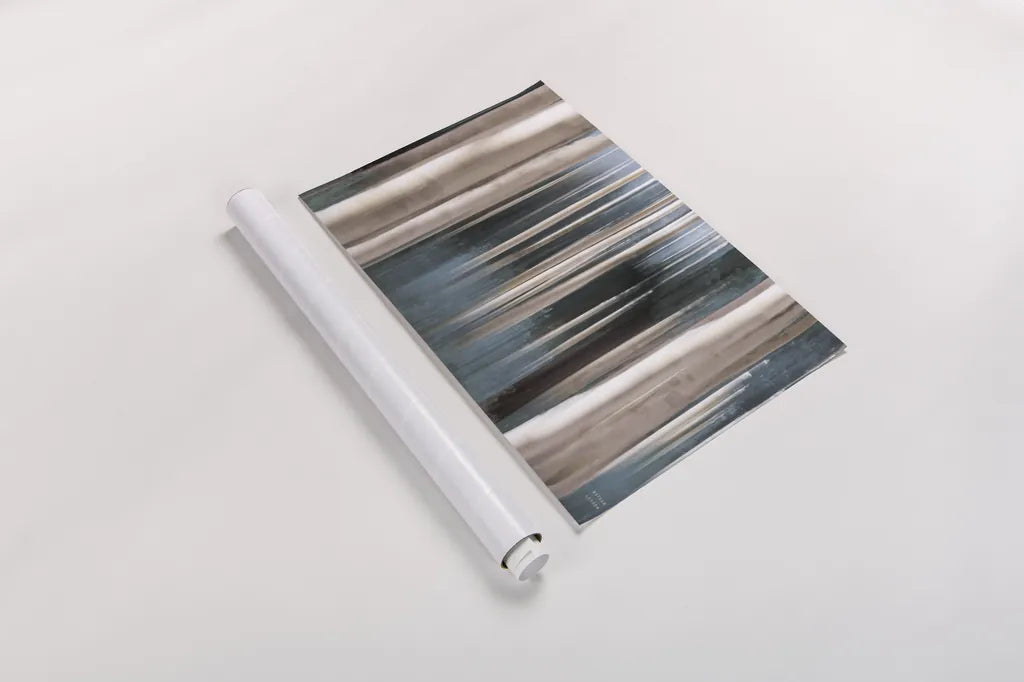 Aspen Dreams Blue by Nathan Larson. shown as a rolled paper print. Available as archival giclee rolled canvas, fine art paper, or poster print. SKU 97155i.