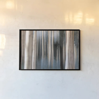 Aspen Dreams Blue by Nathan Larson. shown as a paper print in a black flame. Available as a archival giclee rolled canvas, fine art paper, or poster print. SKU 97155i.