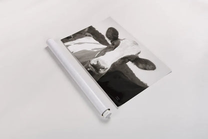 At the Barn by Nathan Larson. shown as a rolled paper print. Available as archival giclee rolled canvas, fine art paper, or poster print. SKU 82813i.