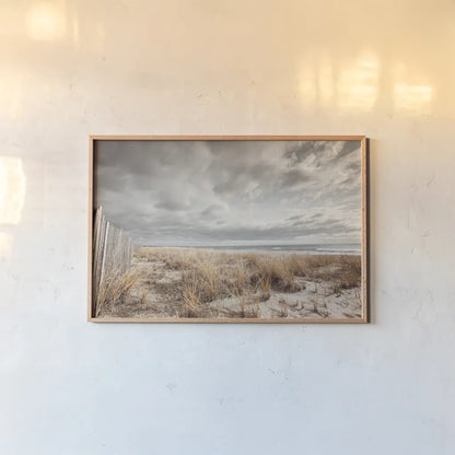 Atlantic Coast Afternoon by Nathan Larson. shown as a paper print in a natural frame. Available as a archival giclee rolled canvas, fine art paper, or poster print. SKU 71173i.