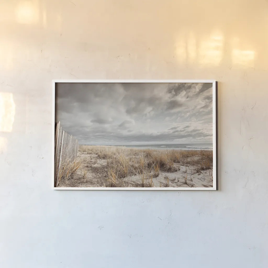Atlantic Coast Afternoon by Nathan Larson. shown as a paper print in a white frame. Available as a archival giclee rolled canvas, fine art paper, or poster print. SKU 71173i.
