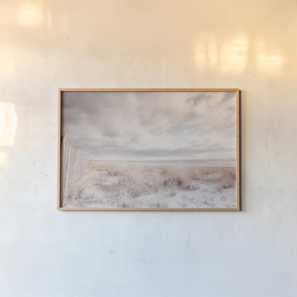 Atlantic Coast Afternoon Soft by Nathan Larson. shown as a paper print in a natural frame. Available as a archival giclee rolled canvas, fine art paper, or poster print. SKU 73942i.