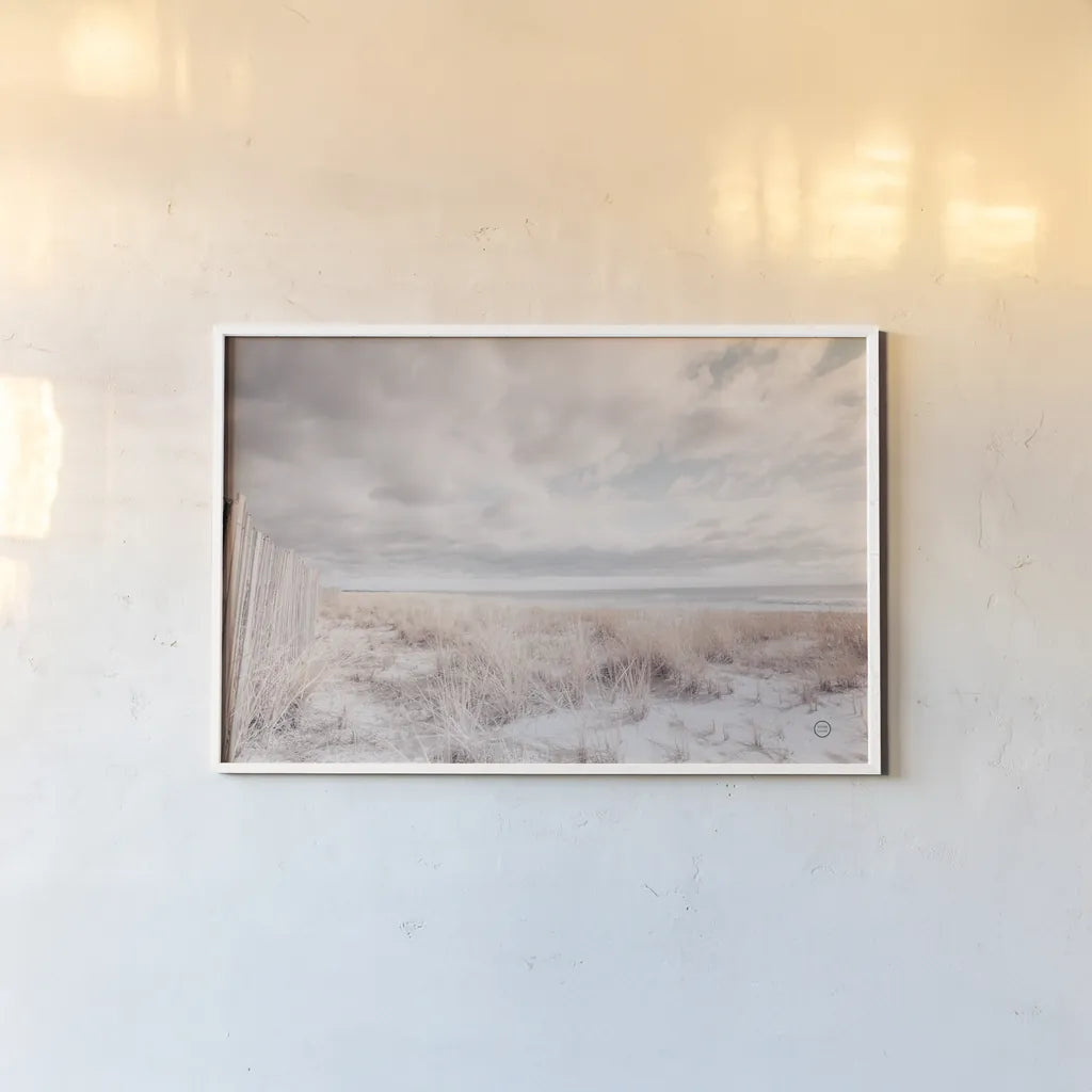 Atlantic Coast Afternoon Soft by Nathan Larson. shown as a paper print in a white frame. Available as a archival giclee rolled canvas, fine art paper, or poster print. SKU 73942i.