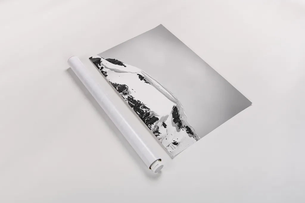 Avalanche View by Nathan Larson. shown as a rolled paper print. Available as archival giclee rolled canvas, fine art paper, or poster print. SKU 81190i.