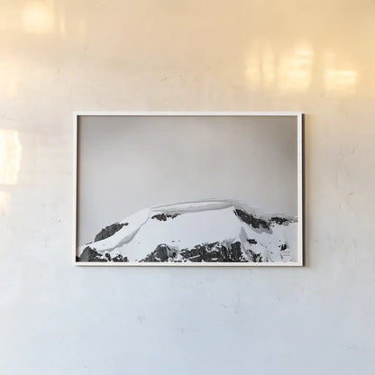 Avalanche View by Nathan Larson. shown as a paper print in a white frame. Available as a archival giclee rolled canvas, fine art paper, or poster print. SKU 81190i.