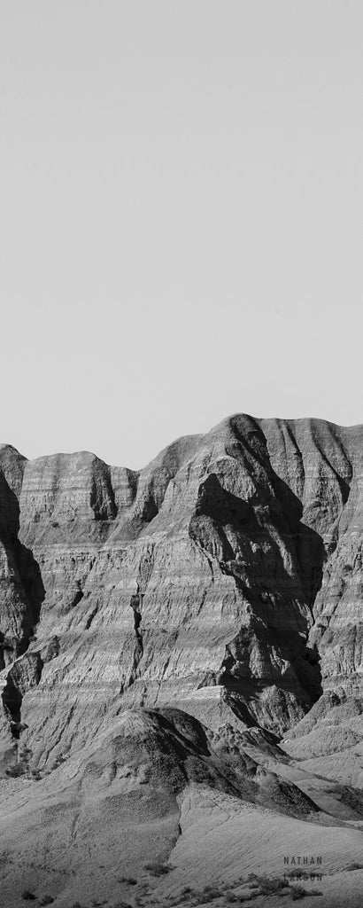 Badlands BW Panel I by Nathan Larson