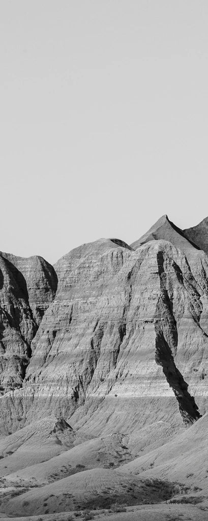 Badlands BW Panel II by Nathan Larson