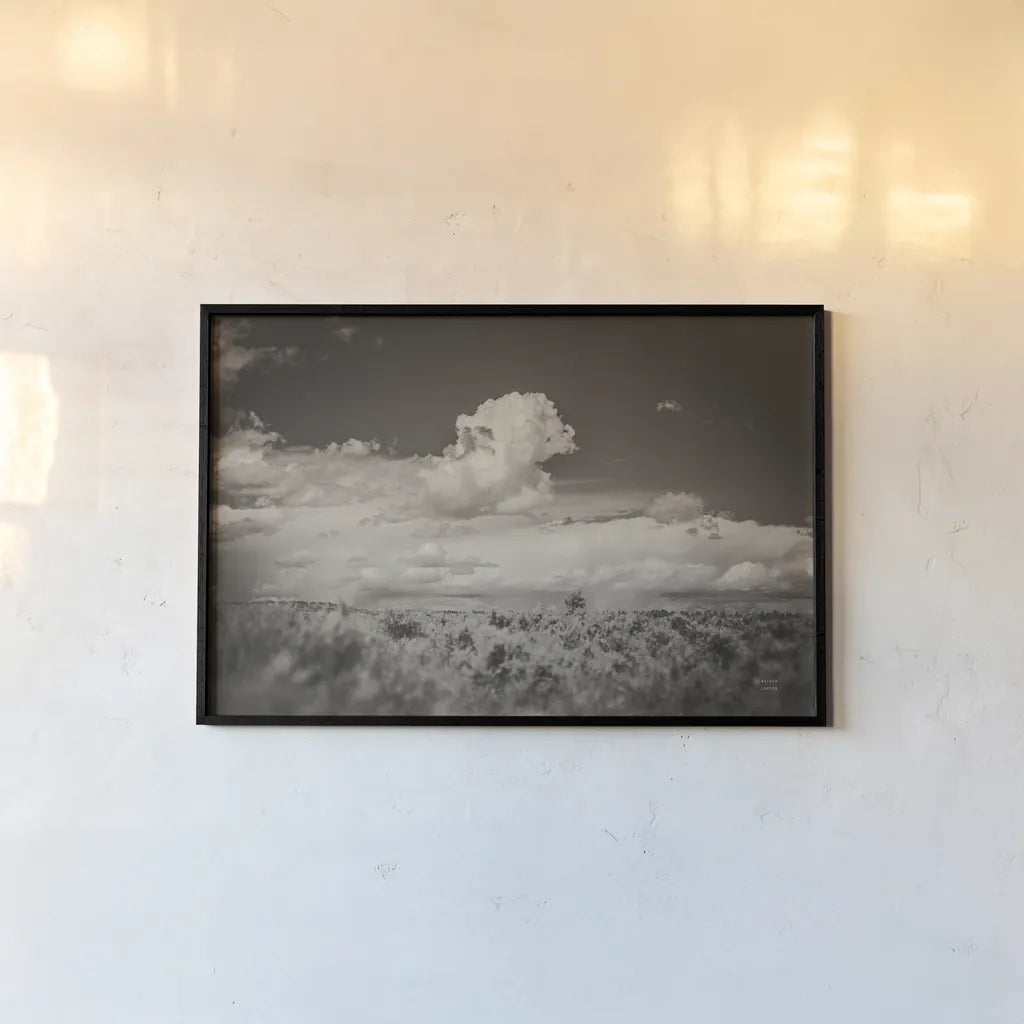 Banks of the Yellowstone River by Nathan Larson. shown as a paper print in a black flame. Available as a archival giclee rolled canvas, fine art paper, or poster print. SKU 96617i.