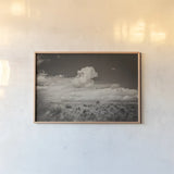 Banks of the Yellowstone River by Nathan Larson. shown as a paper print in a natural frame. Available as a archival giclee rolled canvas, fine art paper, or poster print. SKU 96617i.