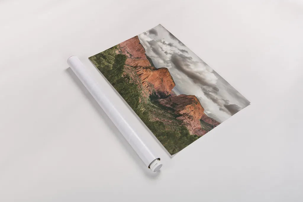 Beauty of Zion No Blur by Nathan Larson. shown as a rolled paper print. Available as archival giclee rolled canvas, fine art paper, or poster print. SKU 96728i.