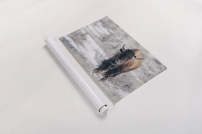 Bison Beauty by Nathan Larson. shown as a rolled paper print. Available as archival giclee rolled canvas, fine art paper, or poster print. SKU 84320i.