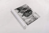 Bison Pair BW by Nathan Larson. shown as a rolled paper print. Available as archival giclee rolled canvas, fine art paper, or poster print. SKU 87942i.