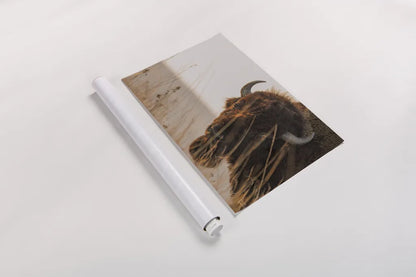 Bison Sunset by Nathan Larson. shown as a rolled paper print. Available as archival giclee rolled canvas, fine art paper, or poster print. SKU 98333i.