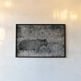 Black Bear Meadow BW by Nathan Larson. shown as a paper print in a black flame. Available as a archival giclee rolled canvas, fine art paper, or poster print. SKU 99369i.