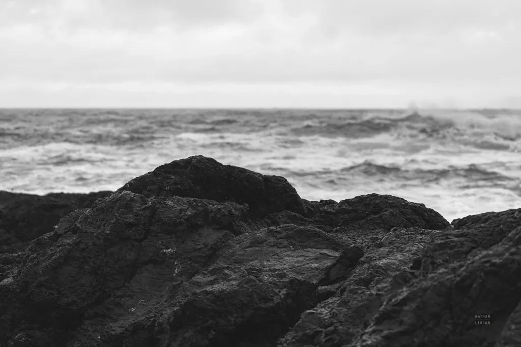 Black Rock Coast II by Nathan Larson. SKU 90183i. Archival Giclee Fine art print for wall decor.