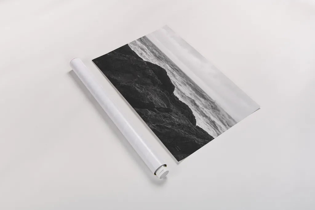 Black Rock Coast II by Nathan Larson. shown as a rolled paper print. Available as archival giclee rolled canvas, fine art paper, or poster print. SKU 90183i.