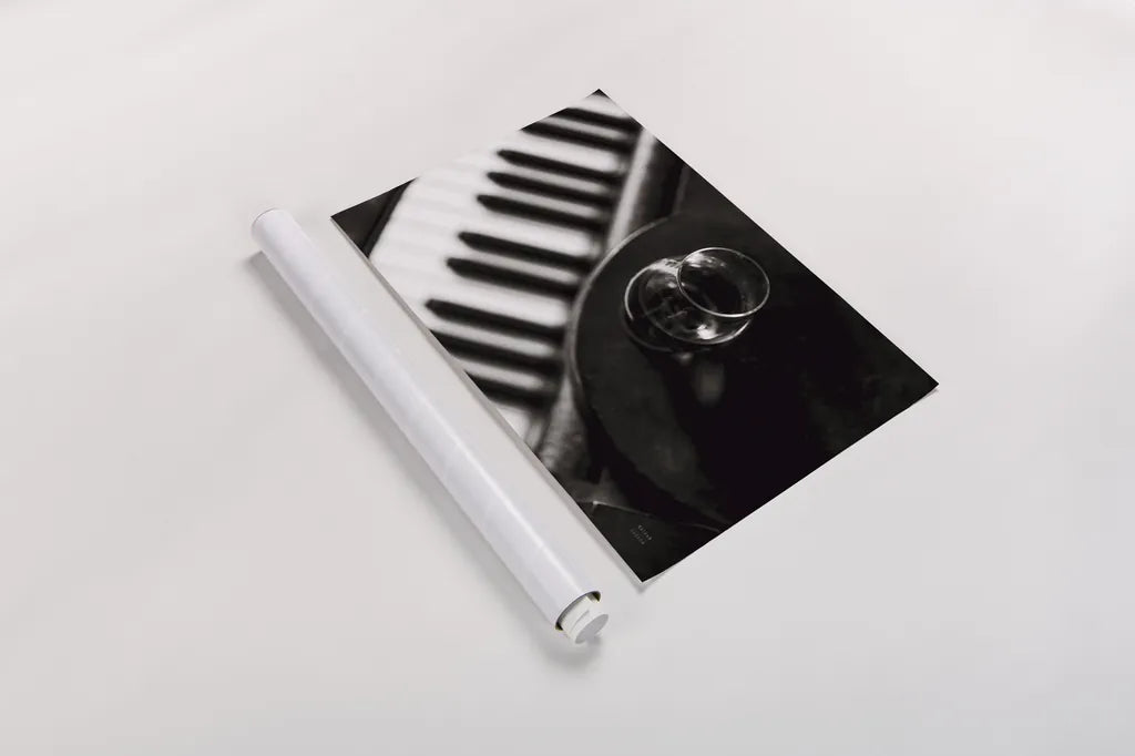 Black and White by Nathan Larson. shown as a rolled paper print. Available as archival giclee rolled canvas, fine art paper, or poster print. SKU 77343i.