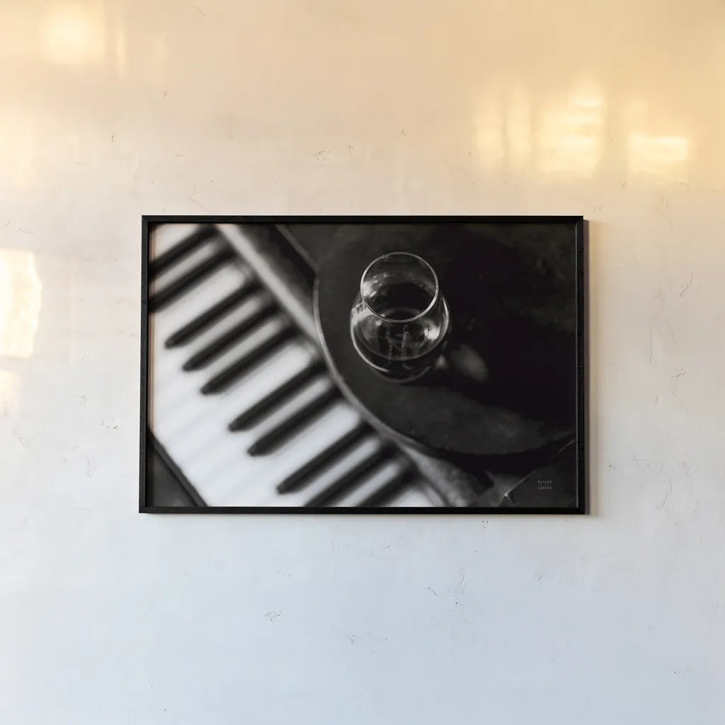 Black and White by Nathan Larson. shown as a paper print in a black flame. Available as a archival giclee rolled canvas, fine art paper, or poster print. SKU 77343i.