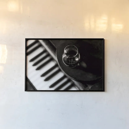 Black and White by Nathan Larson. shown as a paper print in a black flame. Available as a archival giclee rolled canvas, fine art paper, or poster print. SKU 77343i.