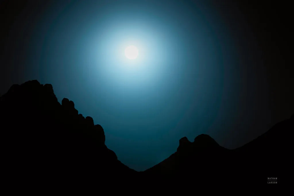 Blue Moon Desert by Nathan Larson. SKU 76439i. Archival Giclee Fine art print for wall decor.