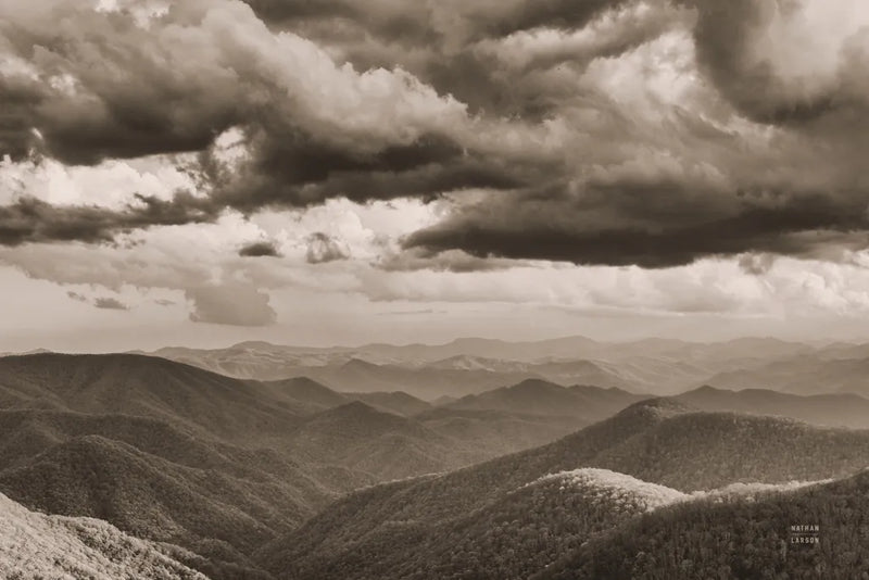 Blue Ridge Mountains I by Nathan Larson. SKU 99215i. Archival Giclee Fine art print for wall decor.