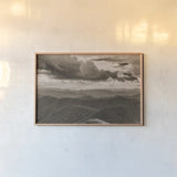 Blue Ridge Mountains II by Nathan Larson. shown as a paper print in a natural frame. Available as a archival giclee rolled canvas, fine art paper, or poster print. SKU 99216i.