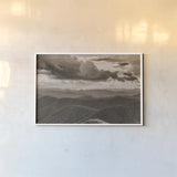 Blue Ridge Mountains II by Nathan Larson. shown as a paper print in a white frame. Available as a archival giclee rolled canvas, fine art paper, or poster print. SKU 99216i.