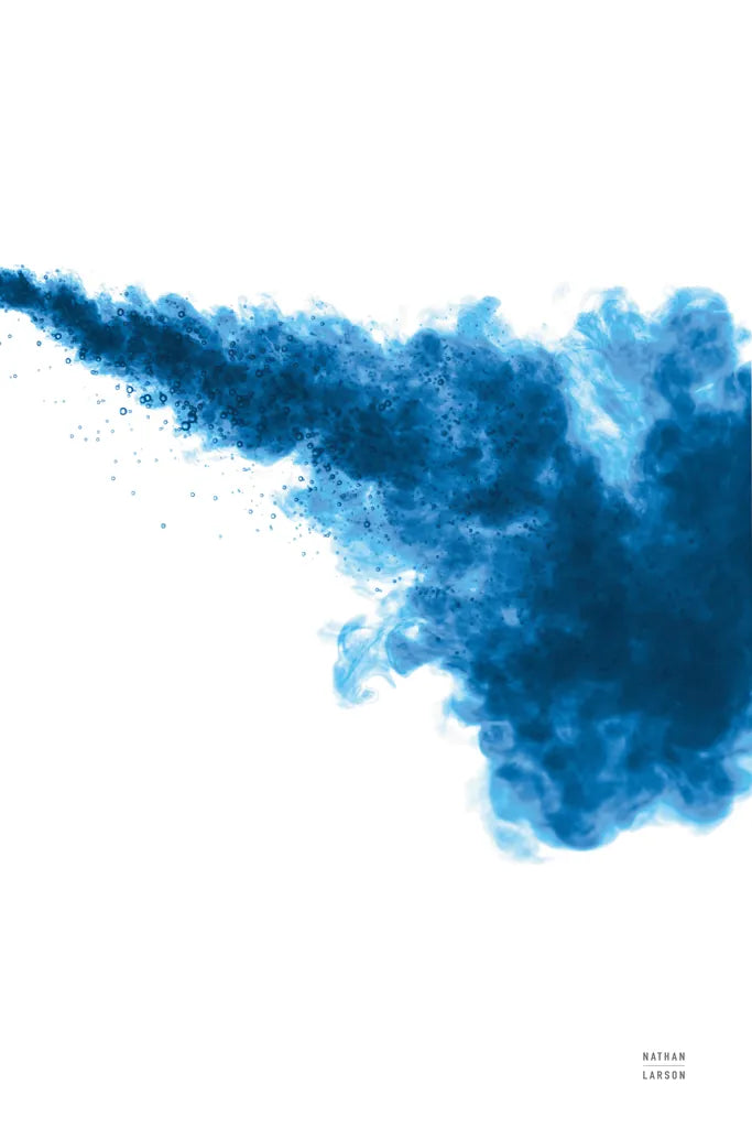 Blue Smoke by Nathan Larson. SKU 82303h. Archival Giclee Fine art print for wall decor.
