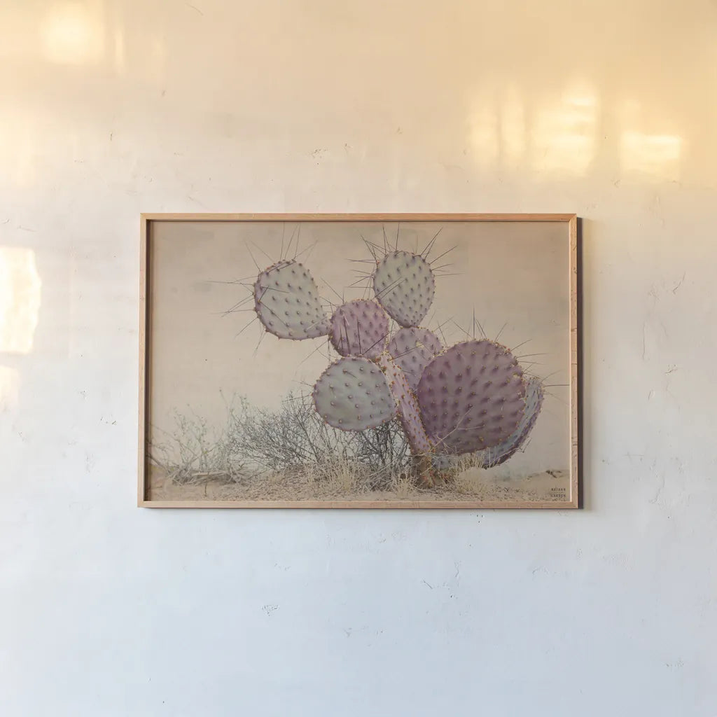 Border Sunset I by Nathan Larson. shown as a paper print in a natural frame. Available as a archival giclee rolled canvas, fine art paper, or poster print. SKU 102776i.