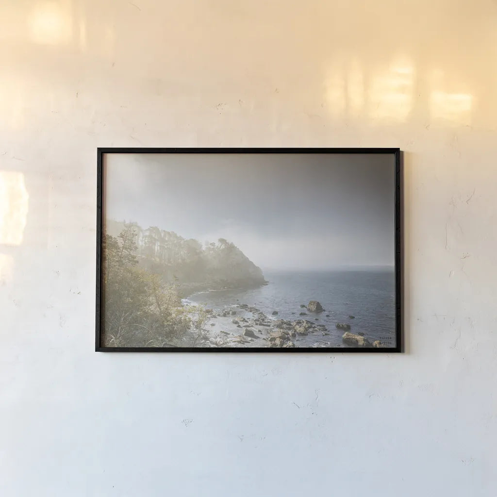 Breaking Through the Mist by Nathan Larson. shown as a paper print in a black flame. Available as a archival giclee rolled canvas, fine art paper, or poster print. SKU 97438i.