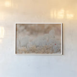 Cactus Sunset by Nathan Larson. shown as a paper print in a white frame. Available as a archival giclee rolled canvas, fine art paper, or poster print. SKU 103244i.