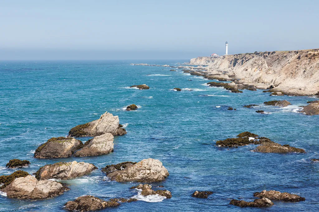 California Lighthouse by Nathan Larson. SKU 90177i. Archival Giclee Fine art print for wall decor.