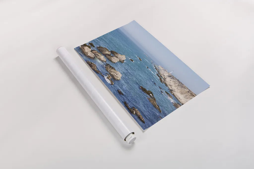 California Lighthouse by Nathan Larson. shown as a rolled paper print. Available as archival giclee rolled canvas, fine art paper, or poster print. SKU 90177i.