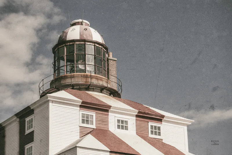 Cape Bona Vista Lighthouse II Desaturated by Nathan Larson. SKU 103221i. Archival Giclee Fine art print for wall decor.