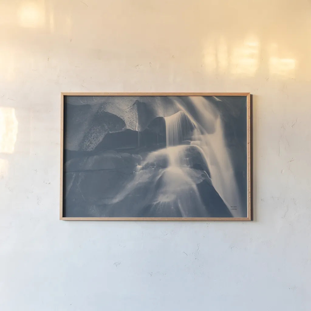 Carving Detail by Nathan Larson. shown as a paper print in a natural frame. Available as a archival giclee rolled canvas, fine art paper, or poster print. SKU 87636i.