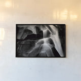 Carving Detail BW by Nathan Larson. shown as a paper print in a black flame. Available as a archival giclee rolled canvas, fine art paper, or poster print. SKU 87637i.