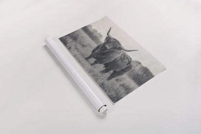 Center of Attention BW by Nathan Larson. shown as a rolled paper print. Available as archival giclee rolled canvas, fine art paper, or poster print. SKU 96199i.