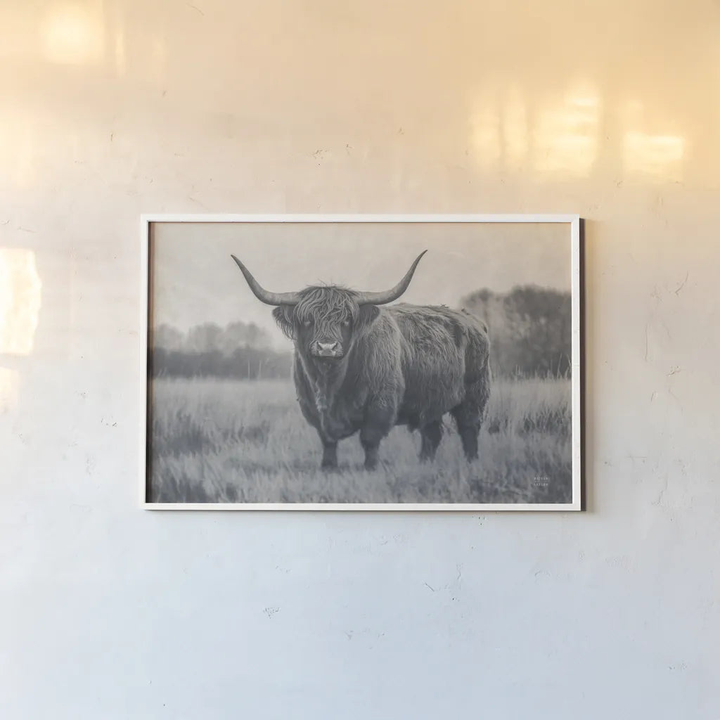 Center of Attention BW by Nathan Larson. shown as a paper print in a white frame. Available as a archival giclee rolled canvas, fine art paper, or poster print. SKU 96199i.