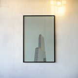 Chicago Skies by Nathan Larson. shown as a paper print in a black flame. Available as a archival giclee rolled canvas, fine art paper, or poster print. SKU 104874h.