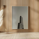 Chicago Skies BW by Nathan Larson. shown as over sized large wall art. Available as an archival giclee rolled canvas, fine art paper, or poster print. SKU 104873h.