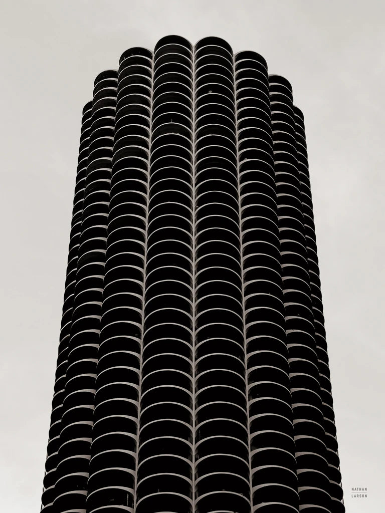 Chicago Skyline Marina City I by Nathan Larson
