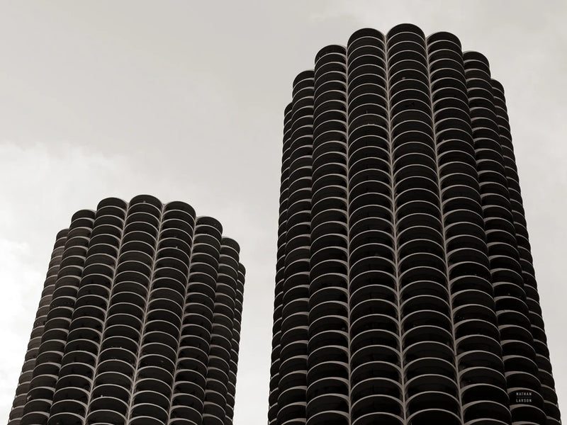 Chicago Skyline Marina City II by Nathan Larson