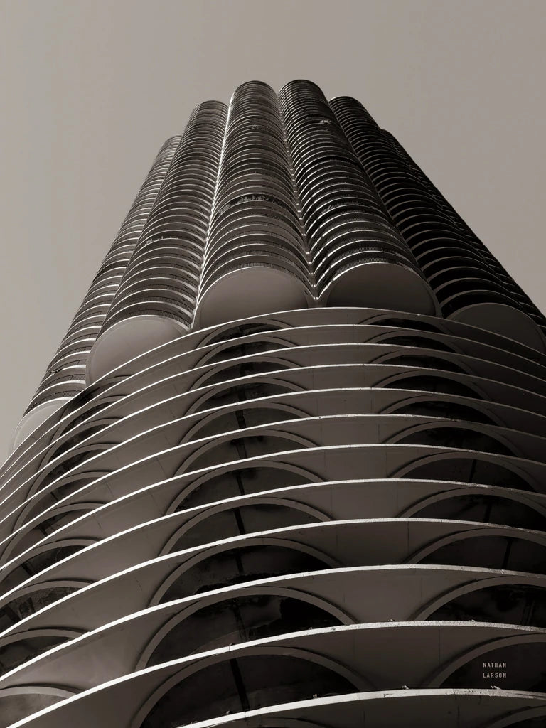 Chicago Skyline Marina City III by Nathan Larson