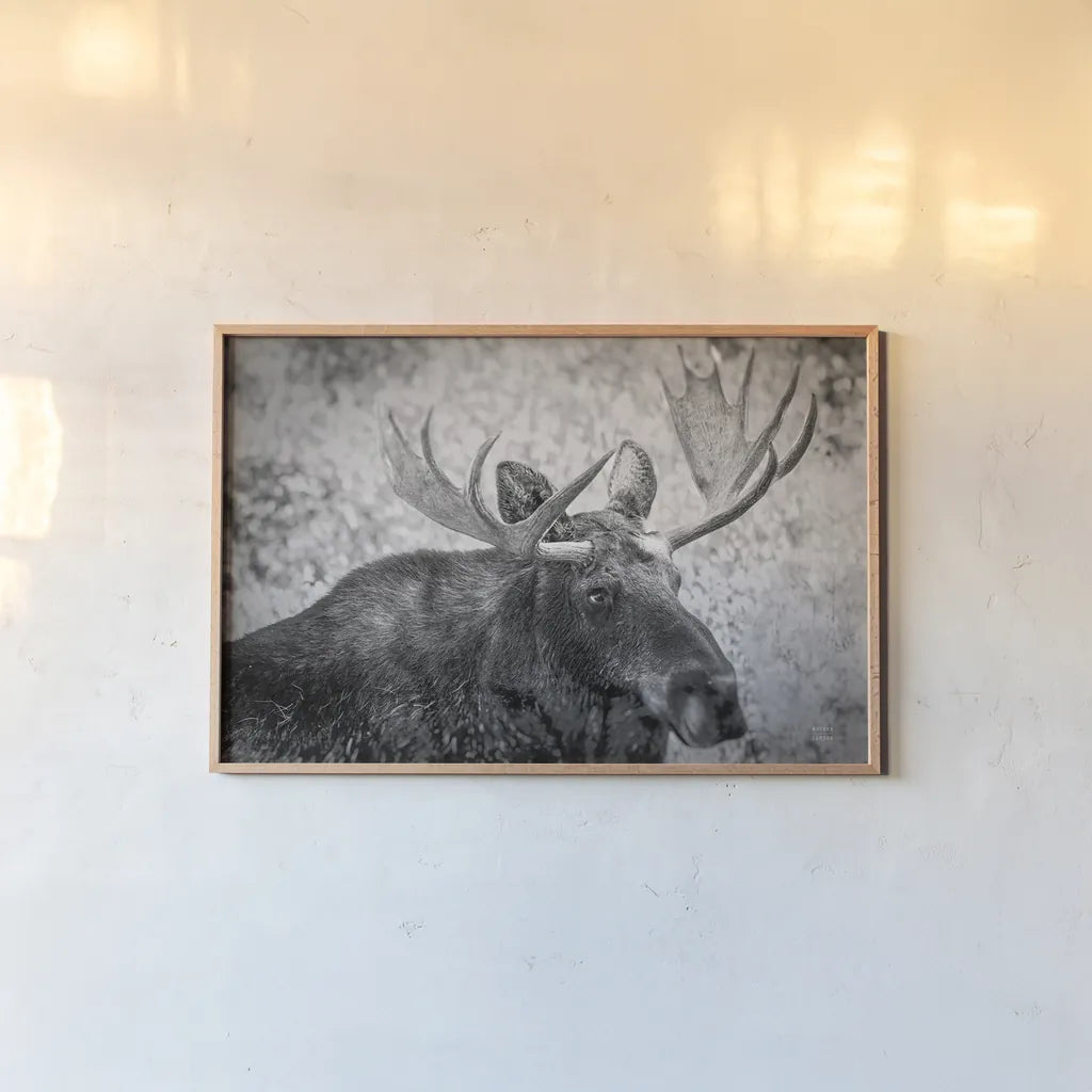 Close by Nathan Larson. shown as a paper print in a natural frame. Available as a archival giclee rolled canvas, fine art paper, or poster print. SKU 89458i.